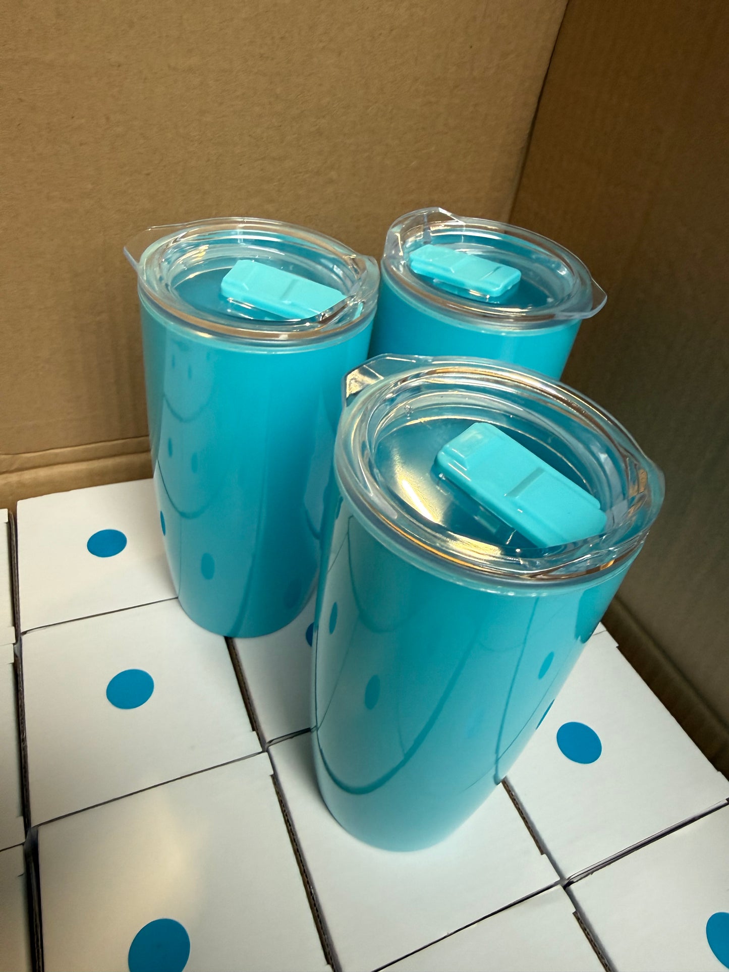 3x Teal Thermal Tumbler Hot Warm Insulated Drinks Flask Outdoor Coffee Tea Lid