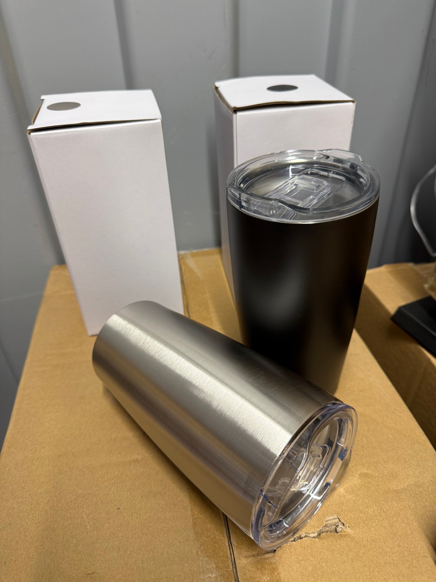 Stainless steel double walled 530ml travel tumbler