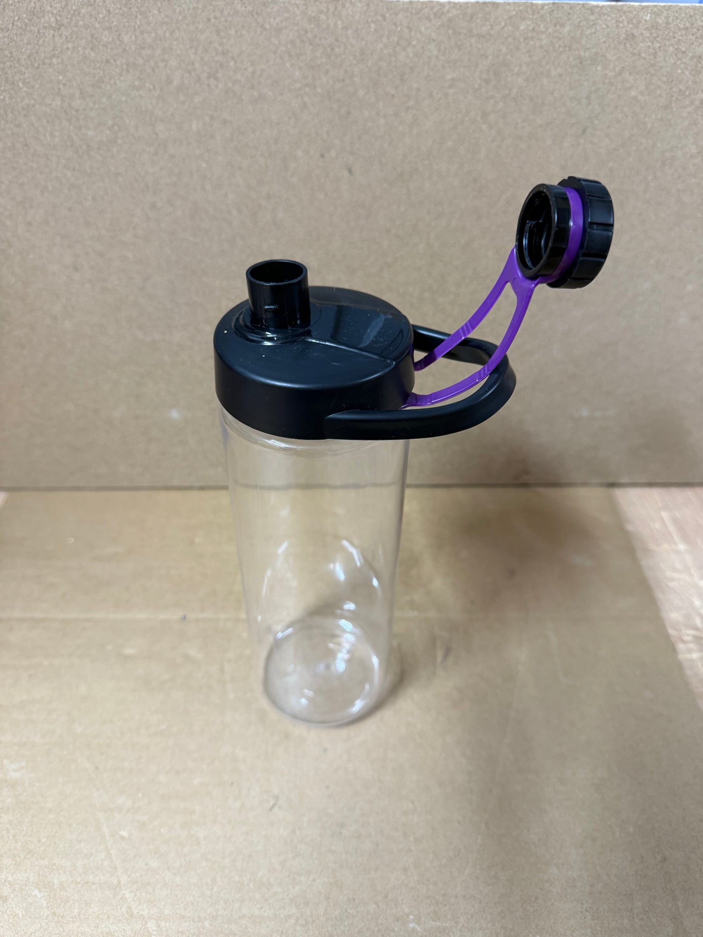 ** Flash sale ** 750ml clear bottle featuring a coloured flip lid