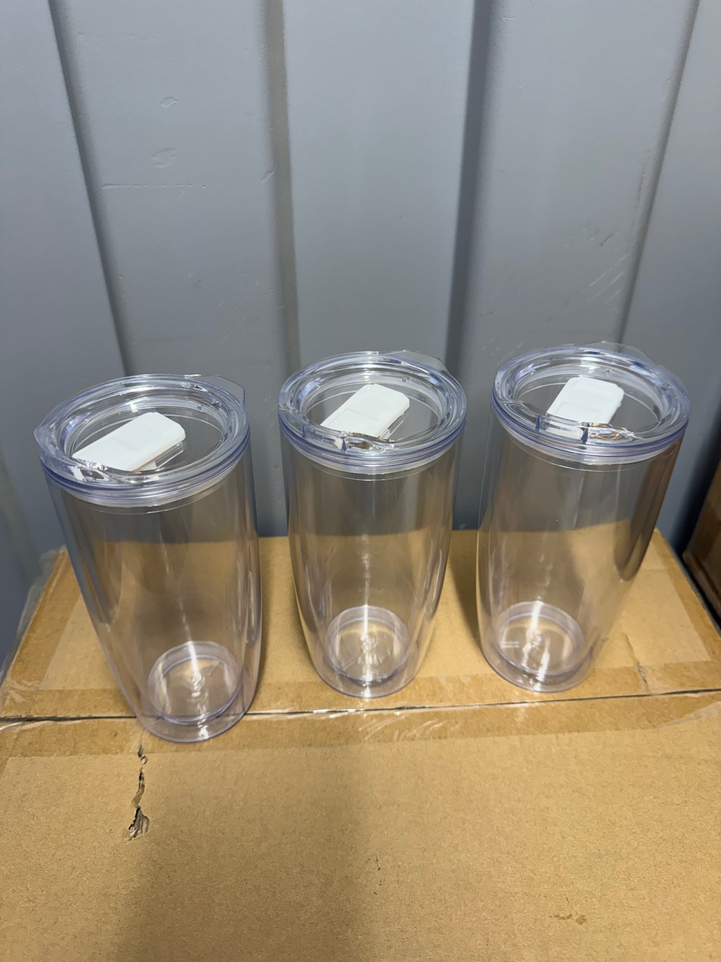 3X Clear Coffee Mug Cup Flask  530 ML Leakproof Insulated Thermal Travel