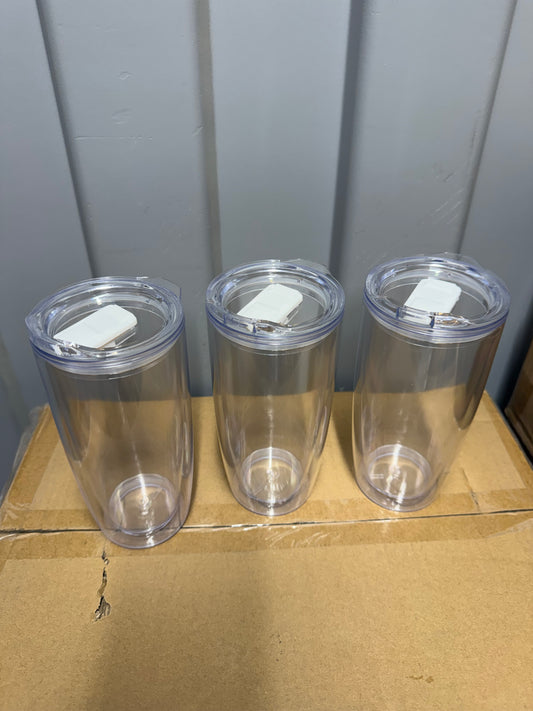 3X Clear Coffee Mug Cup Flask  530 ML Leakproof Insulated Thermal Travel