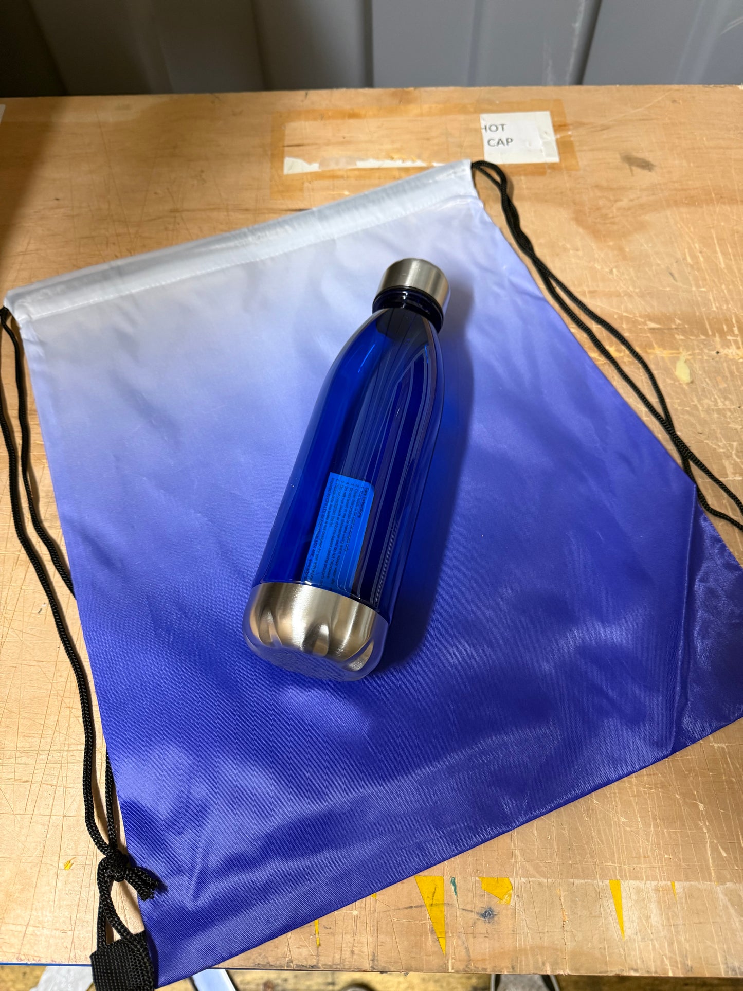 Bundle of 25 water bottle and drawstring bag sets