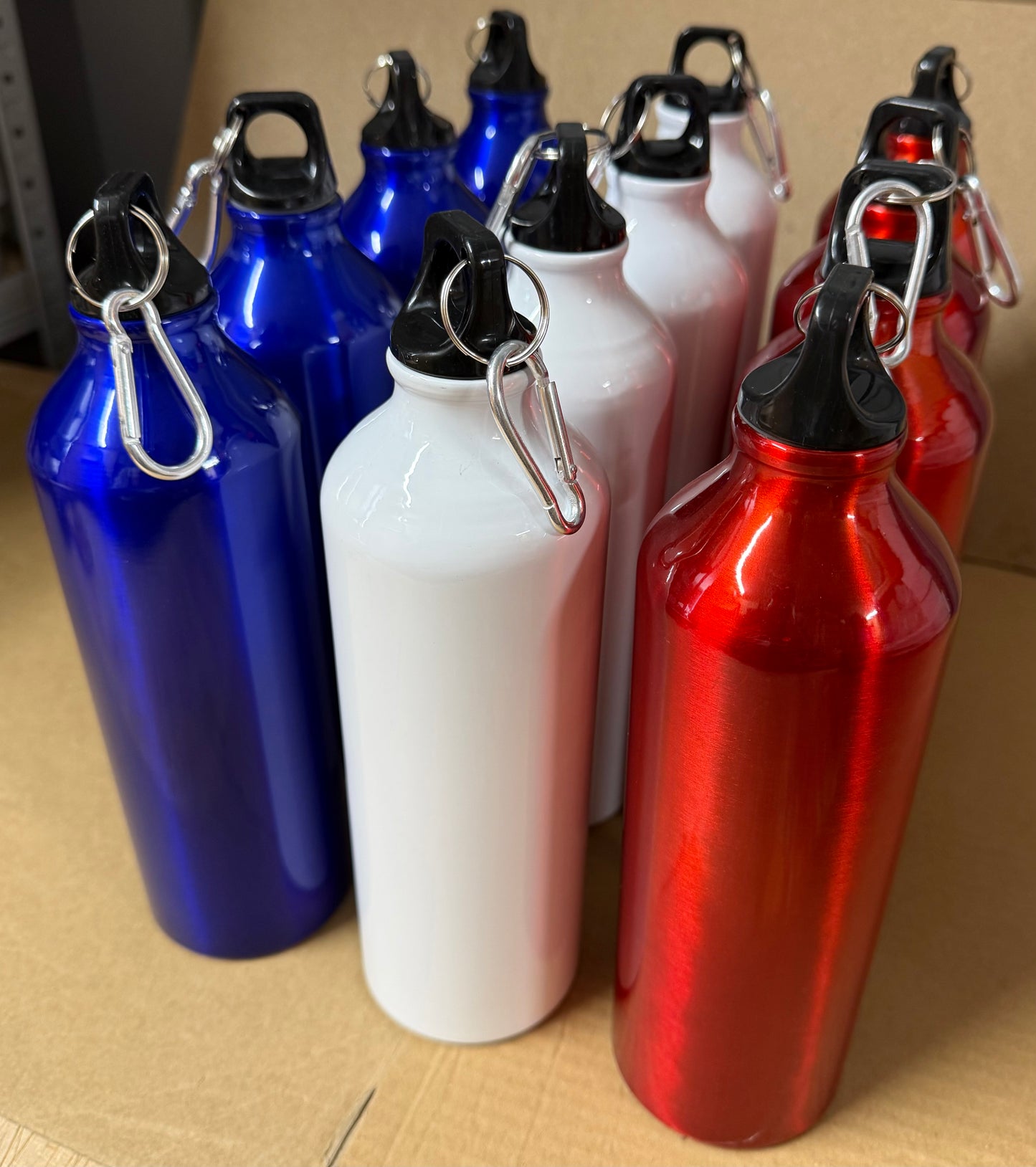 ⚽ World Cup Ready – Bundle of 12 750ml Aluminium Sports Bottles