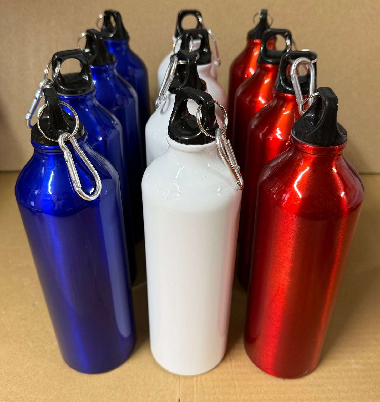 ⚽ World Cup Ready – Bundle of 12 750ml Aluminium Sports Bottles