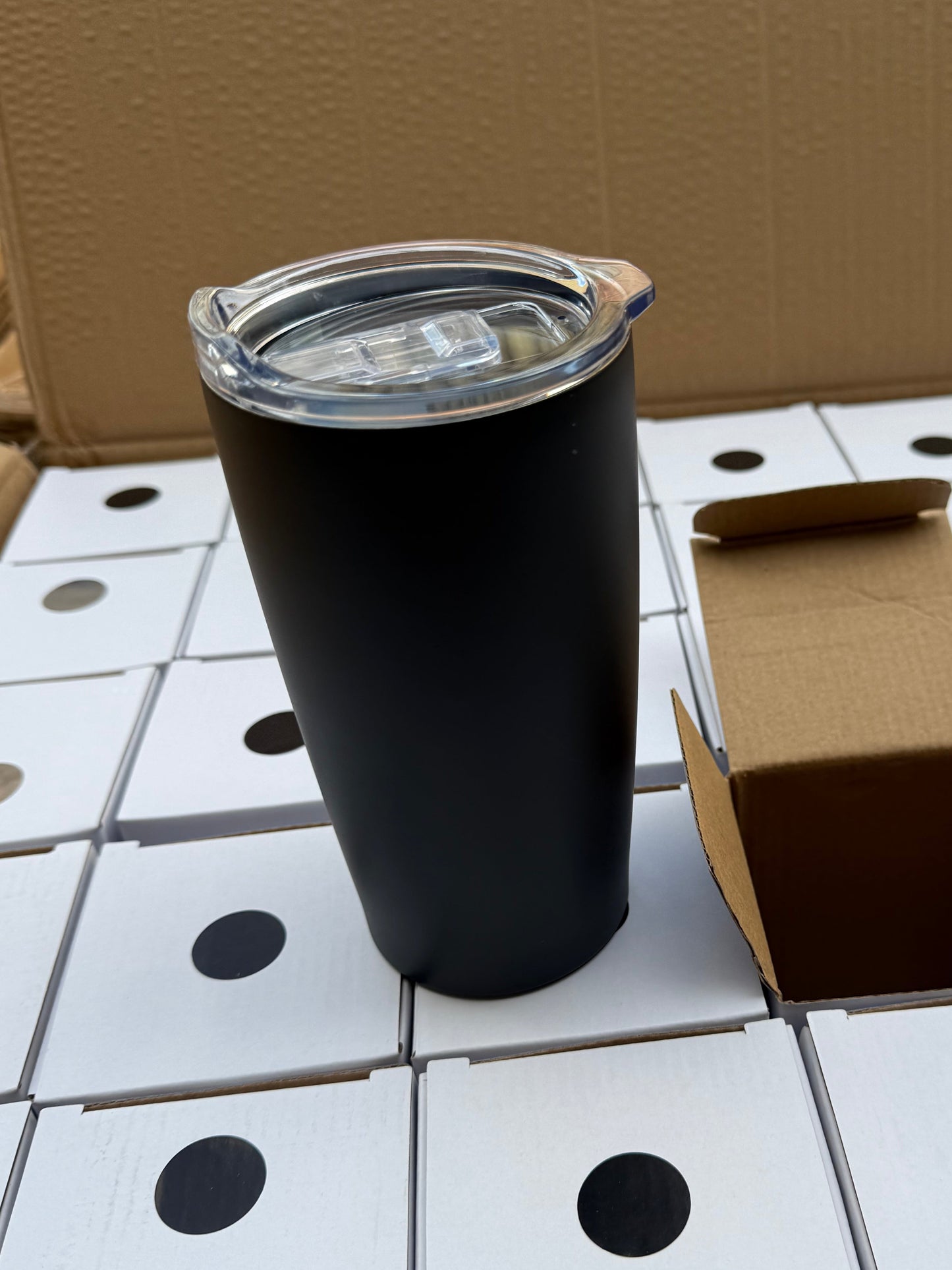 Stainless steel double walled 530ml travel tumbler
