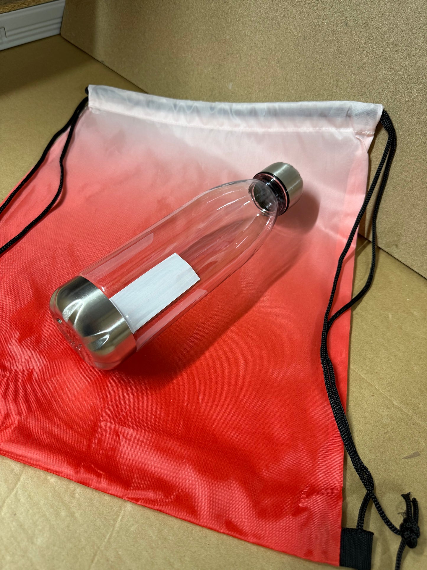 Bundle of 25 water bottle and drawstring bag sets