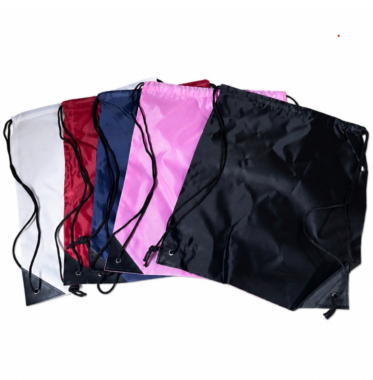 25 pack 210D polyester drawstring bags