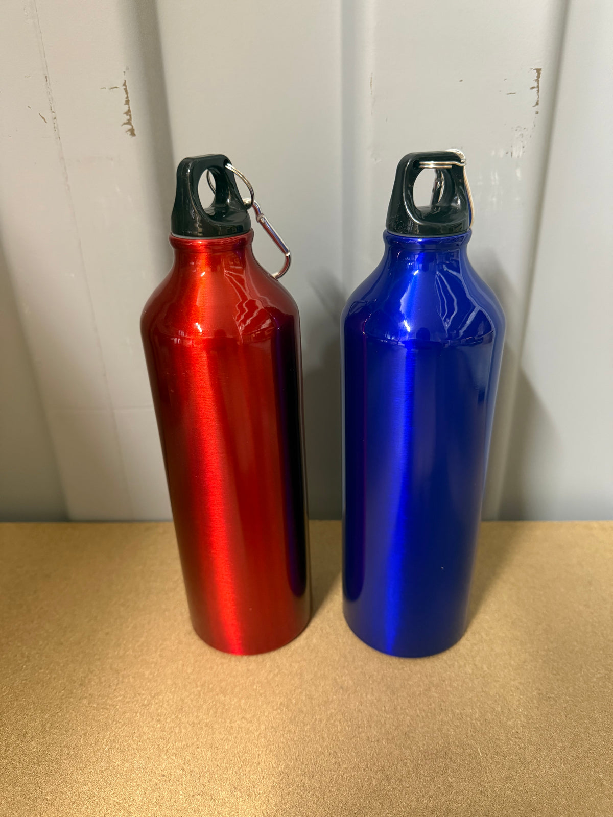 750mL aluminum sports bottle with clip