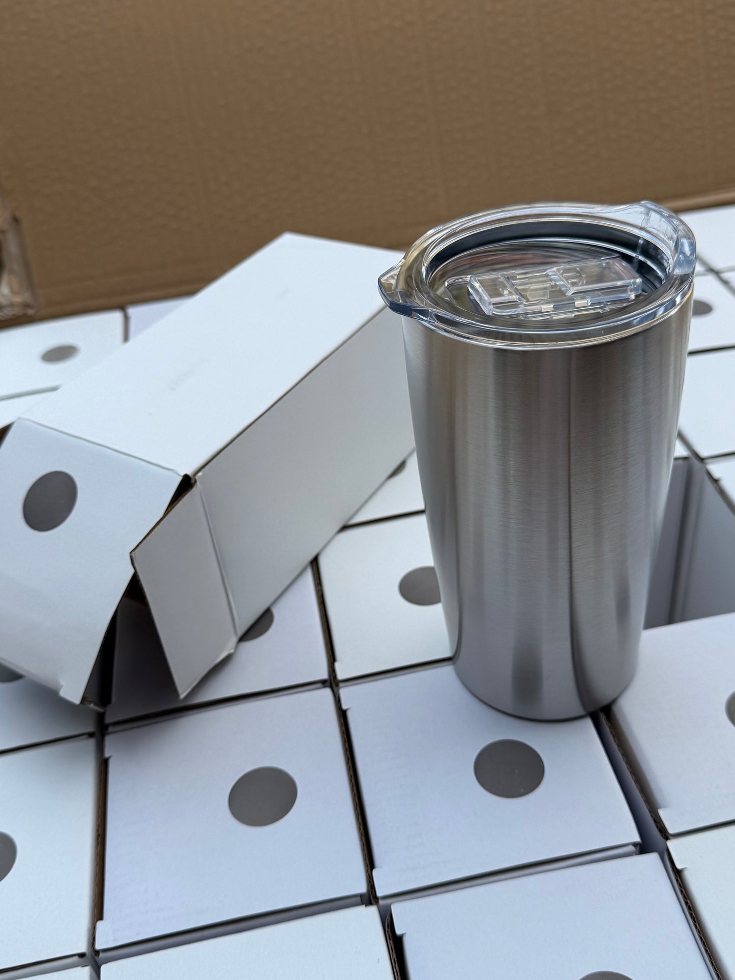 Stainless steel double walled 530ml travel tumbler