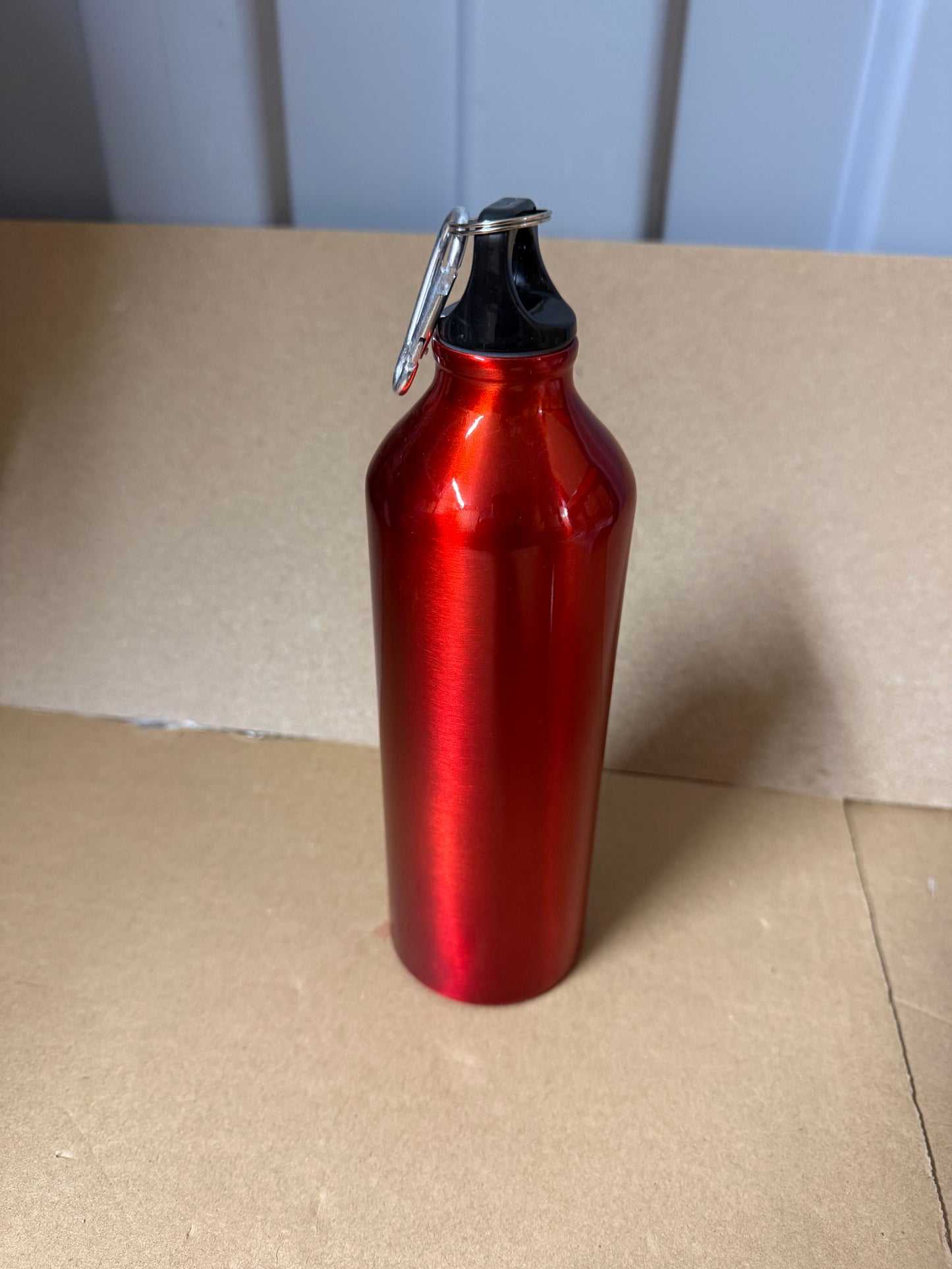 750ml aluminium sports bottle with clip