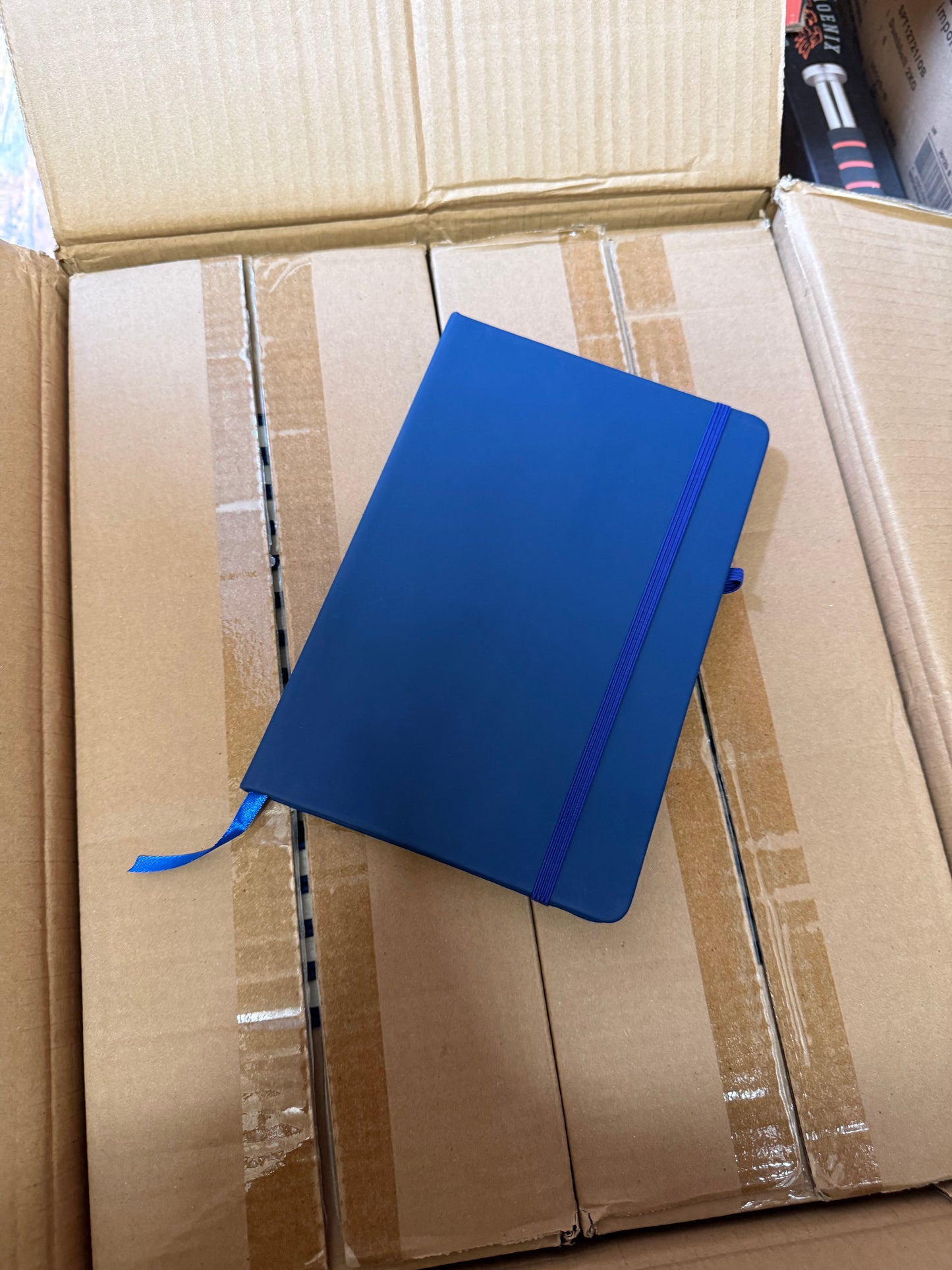 A5 PU hardbacked notebooks with elastic closure