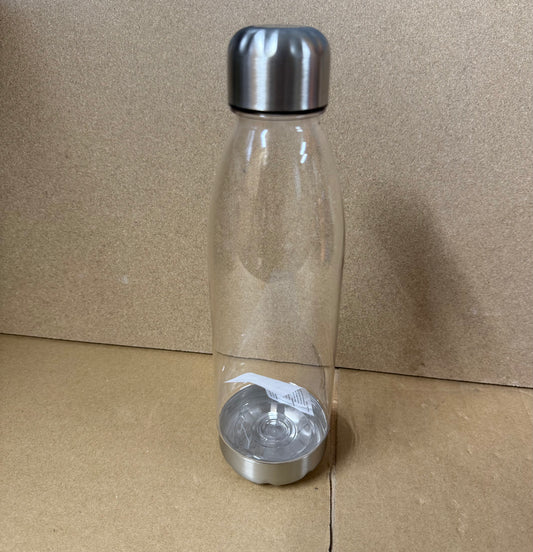 **Flash sale** Plastic 700ml water bottle with chrome screw lid