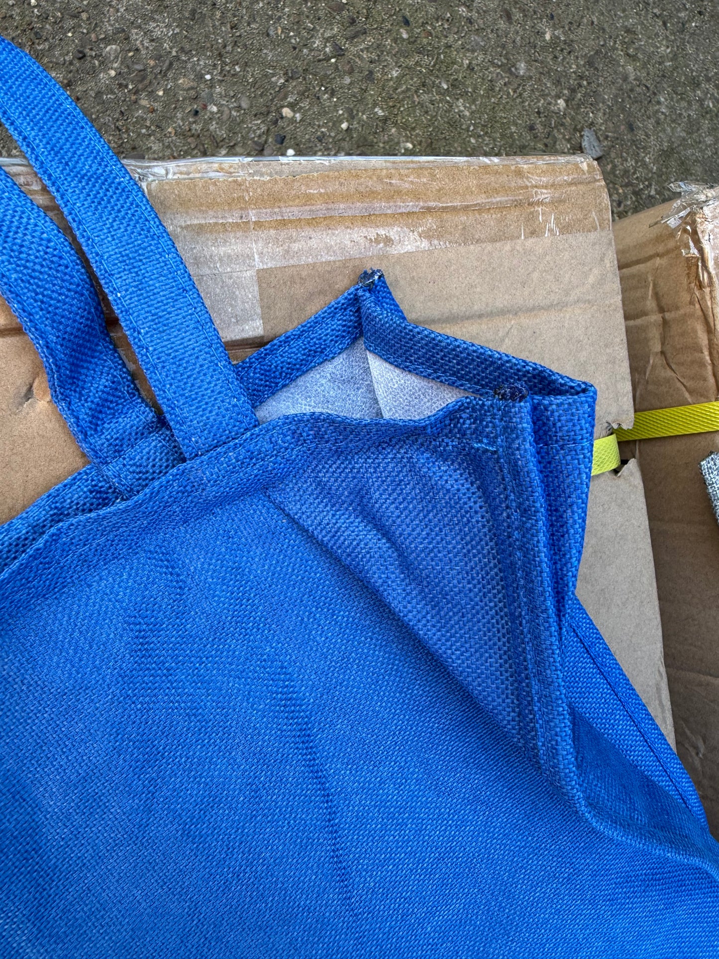 Box of 50 large linen tote shopping style bag