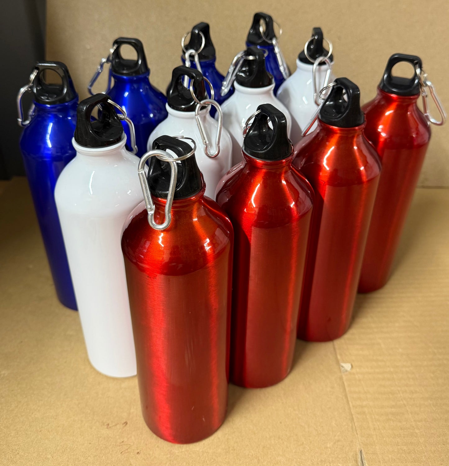 ⚽ World Cup Ready – Bundle of 12 750ml Aluminium Sports Bottles