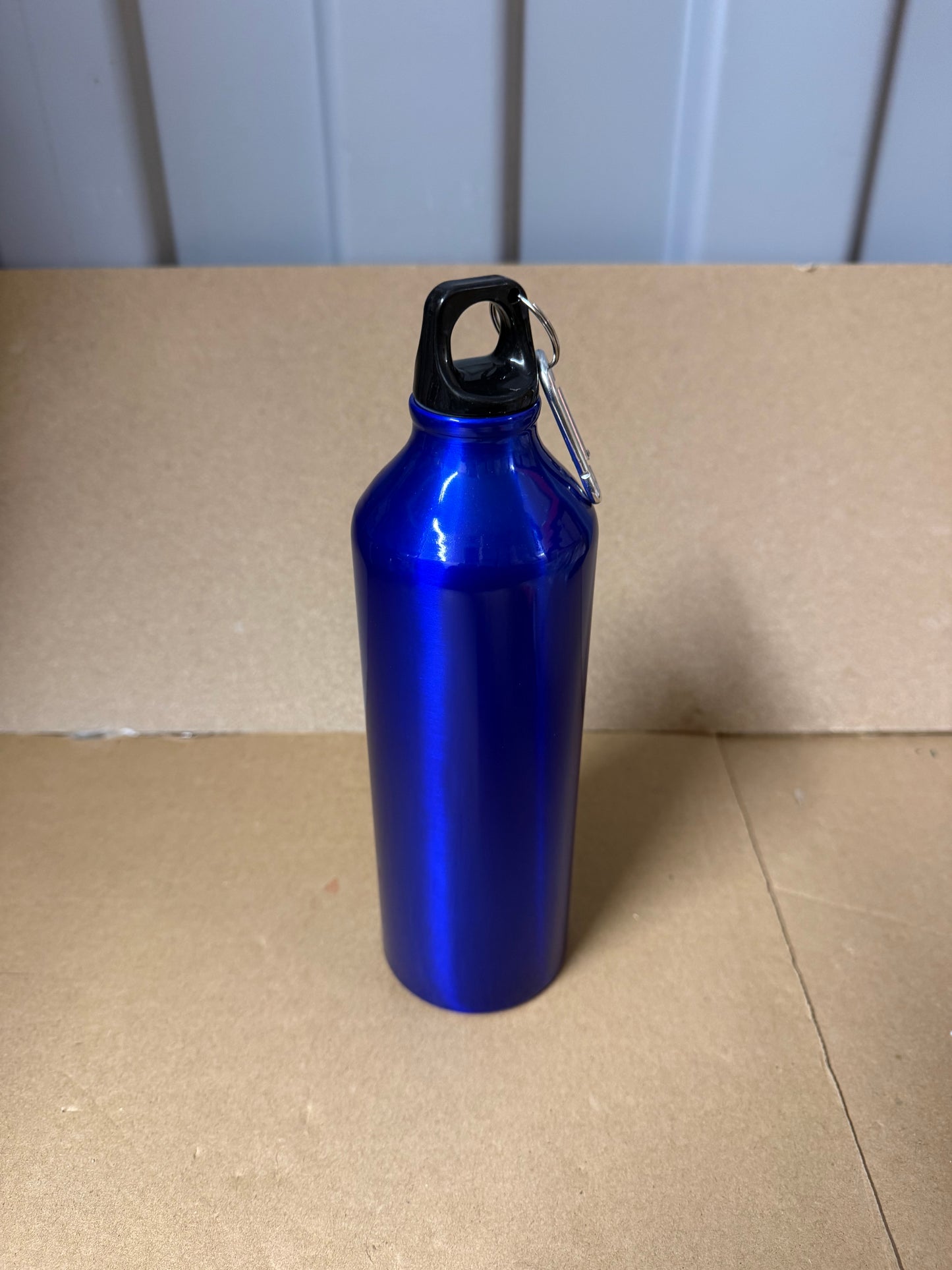750ml aluminium sports bottle with clip