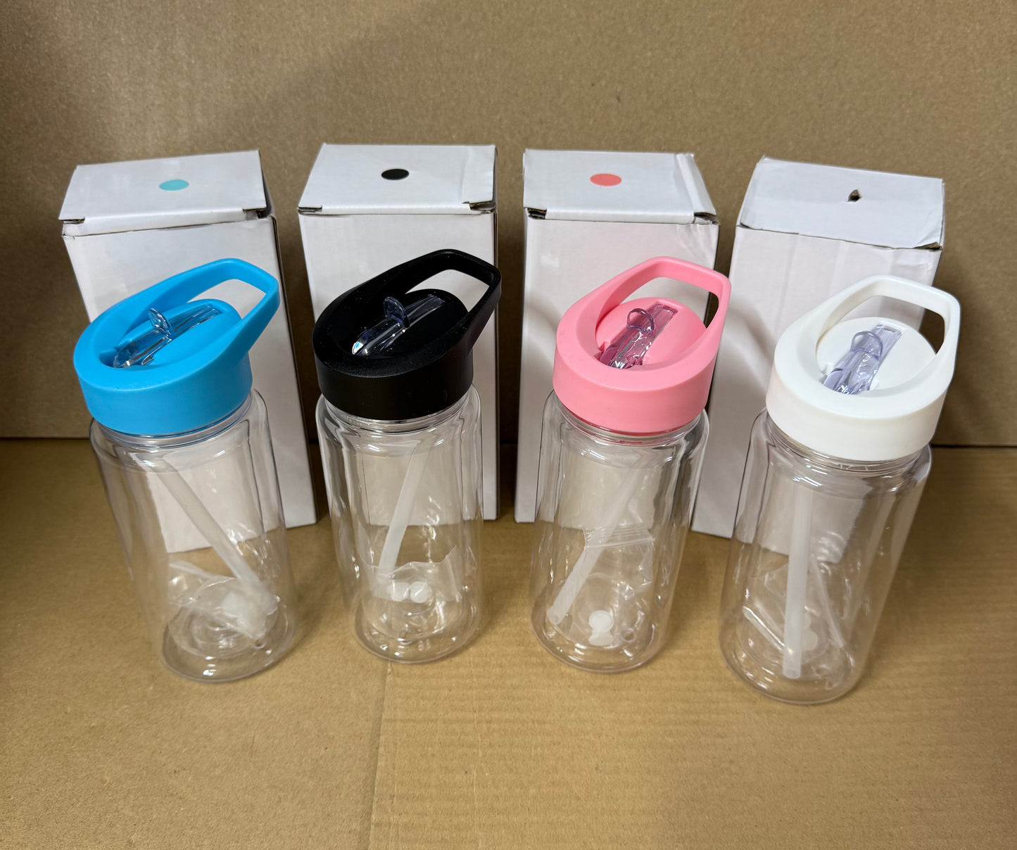 10oz pre-drilled kids double walled snow globe water bottles