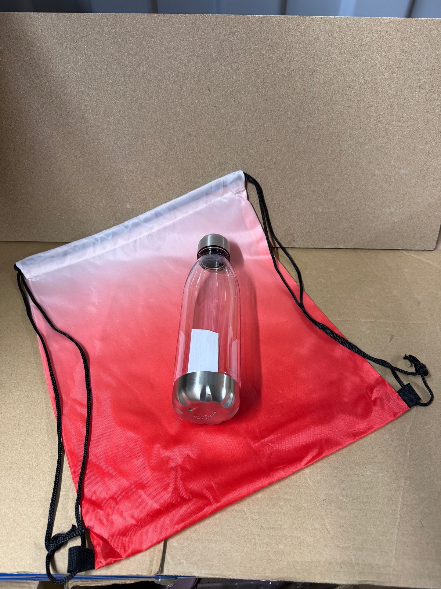 Bundle of 25 water bottle and drawstring bag sets