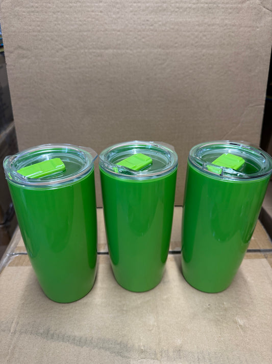 3X Green Coffee Mug Cup Flask 530 ML Leakproof Insulated Thermal Travel tumbler